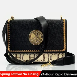 CH Solid Design Shoulder Bag Dark Letter Embossed Ladies Party Bag Exquisite Luxury Brand Fashion Design Handbag Classic