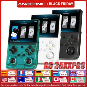 Anbernic RG 35XXPRO 64 Bit Handheld Game Players 3.5'' IPS Screen Linux System Video Game Console Portable Simulator 64G HD-Out