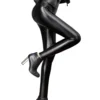 BIVIGAOS Fashion Women PU Leather Pants Elastic High Waist Winter Leggings Slim Velvet Leather Leggings Skinny Fleece Trousers