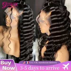 Loose Deep Wave 13x6 Lace Front Wigs 100% Brazilian Human Hair Wigs Water Curly 13x4 HD Lace Frontal Wig Pre Plucked For Women
