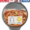 Non-Stick 16 Inch Pizza Pan Heavyweight Steel Durable Oven Safe Baking Dish Scratch Resistant Deep Pizza Tray Homemade Desserts