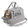 Pet Carrier Bag Foldable Small Dog Cat Carrying Out Bags Expansion Pet Travel Bag Mesh Breathable Expansion Crossbody Handbag