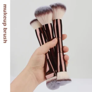 3 styles Double-headed Makeup Brush With Soft Bristles Foundation Brush Blush Brush BB Cream Makeup Brush Portable Makeup Tool