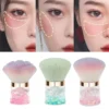 New fashion pink hair nail Dust Brush Portable blush Powder Brush Advanced Beauty tool makeup brush